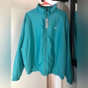 Nike Teal Satin Bomber Jacket